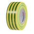 Izolační páska elektro, Zelená/žlutá PVC 25mm x , délka: 25m tloušťka 0.15mm