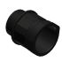 Straight Connector, Conduit Fitting, 12mm Nominal Size, PG11, Polyamide 6, Black