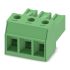 Phoenix Contact 7.62mm Pitch 3 Way Right Angle Pluggable Terminal Block, Plug, Cable Mount, Screw Termination