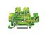 Wago 870 Series Green/Yellow Earth Terminal Block, 2.5mm², Double-Level, Cage Clamp Termination