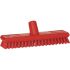 Vikan Hard Bristle Red Scrubbing Brush, 24mm bristle length, PET bristle material