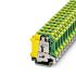 Phoenix Contact UISLKG 16 Series Green/Yellow Earth Terminal Block, 2.5 → 25mm², Single-Level, Screw Termination