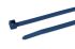 HellermannTyton Cable Tie, 380mm x 7.6 mm, Blue Polyamide 6.6 (PA66), Pk-100