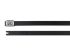 HellermannTyton Cable Tie, Roller Ball, 201mm x 7.9 mm, Black Polyester Coated Stainless Steel, Pk-50