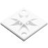 HellermannTyton Self Adhesive Natural Cable Tie Mount 30 mm x 30mm, 5.1mm Max. Cable Tie Width