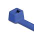 HellermannTyton Cable Tie, High Chemical Resistance, 100mm x 2.5 mm, Blue ETFE, Pk-100