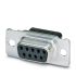 Phoenix Contact VS-09-BU-DSUB-CD-B 9 Way Screw Mount D-sub Connector Socket
