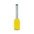 Phoenix Contact, AI0.25- 6 YE Insulated Ferrule, 6mm Pin Length, 0.8mm Pin Diameter, 0.25mm² Wire Size, Yellow