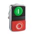 Schneider Electric Harmony XB4 Series Green, Red Momentary Push Button Head, 22mm Cutout, IP67