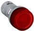 ABB, Panel Mount Red LED Pilot Light, 22mm Cutout, IP66, IP67, IP69K, Round, 24V ac/dc