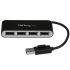 StarTech.com, USB 2.0 USB-Hub, 4 USB Ports, USB A, USB, USB-Bus, 82 x 27 x 15mm