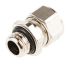 SES Sterling A1 Series Metallic Nickel Plated Brass Cable Gland, PG16 Thread, 8mm Min, 15mm Max, IP68