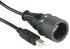 Cable USB 2.0 Bulgin, con A. USB A Macho, con B. USB B Macho, long. 2m, color Negro