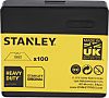 Stanley Flat Safety Knife Blade, 100 per Package