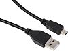 RS PRO USB 2.0 (480 Mbit/s) Cable, Male USB A to Male Mini USB B Cable, 500mm