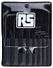 RS PRO Metrisch Sechskantschlüsselsatz mit , 8-teilig, L-Form, 0.7mm