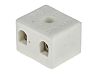 RS PRO Non-Fused Terminal Block, 2-Way, 32A, 12 AWG Wire, Screw Down Termination