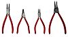 Knipex Chrome Vanadium Steel Snap Ring Pliers Circlip Plier Set, 180 mm Overall Length