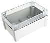 Fibox TEMPO, Grey, Transparent ABS Enclosure, IP65, 187.2 x 122.2 x 89.9mm