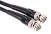 Radiall Male BNC to Male BNC Coaxial Cable, RG59, 75 Ω, 2m