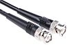Radiall Male BNC to Male BNC Coaxial Cable, RG223, 50 Ω, 1m