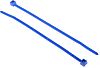 HellermannTyton T18R Polyamid 6.6 (PA66) Kabelbinder Blau 2,5 mm x 100mm, 100 Stück