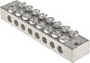 RS PRO 8 Way Screw Down Double Screw, 86mm Length 0 → 16 AWG