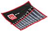 RS PRO 11 Piece Chrome Vanadium Steel Spanner Set