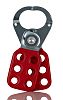RS PRO 6-Lock Steel Hasp Lockout, 9.5mm Shackle, 25mm Attachment