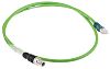 Schneider Electric M12 4-Pin to RJ45 Plug Cable assembly, 1m Cable