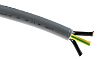 RS PRO Control Cable 3 magos 0,75 mm², 300/500 V, Nem árnyékolt, PVC köpeny, külső Ø: 7.2mm, 50m