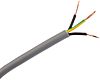 Cable de control RS PRO de 3 núcleos, 1 mm², Ø ext. 7.6mm, long. 50m, 300/500 V, funda de PVC