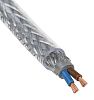 RS PRO Control Cable 2 magos 1,5 mm², 300/500 V, Árnyékolt, PVC köpeny, külső Ø: 9.9mm, 50m