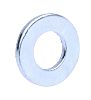 Arandela plana, Galvanizado brillante Acero, 1.6mm de grosor, M8