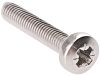 RS PRO, Pozidriv Pan A2 304 Stainless Steel, Machine Screw DIN 7985, M3x16mm
