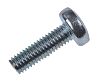 RS PRO, M5 Pan Head, 16mm Steel Pozidriv Bright Zinc Plated