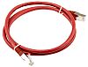 RS PRO Red Cat6 Cable F/UTP LSZH Male RJ45/Male RJ45, Terminated, 1m