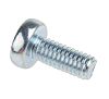 RS PRO, M4 Pan Head, 10mm Steel Pozidriv Bright Zinc Plated