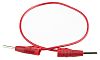 Hirschmann Test & Measurement Test lead, 6A, 60V dc, Red, 25cm Lead Length