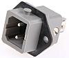 Hirschmann ST Series, Panel Mount 2P Industrial Power Plug, Rated At 16A, 250 V ac/dc