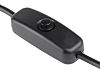 Cable Power Micro USB to Female Micro USB with Power Switch in Black