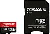 Transcend 16 GB MicroSDHC Micro SD Card, Class 10, UHS-1 U1