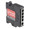 RS PRO Ethernet-switch, 5 Porte, 10/100Mbit/s, DIN-skinne-montering