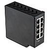 Conmutador Ethernet RS PRO, 8 puertos RJ45, Montaje Carril DIN, 10/100Mbit/s