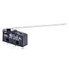 SPDT-NO/NC Long Hinge Lever Microswitch, 6 A @ 250 V ac