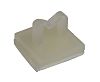 RS PRO Cable Clip Natural Adhesive Nylon Cable Clamp, 4.3mm Max. Bundle