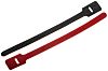 RS PRO Cable Tie, Hook and Loop, 225mm x 25 mm, Red Nylon