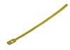 RS PRO Cable Tie, Hook and Loop, 325mm x 25 mm, Yellow Nylon
