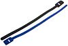 RS PRO Cable Tie, Hook and Loop, 325mm x 25 mm, Blue Nylon