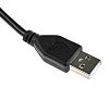 Cable USB 2.0 RS PRO, con A. USB A Macho, con B. USB A Macho, long. 5m, color Negro